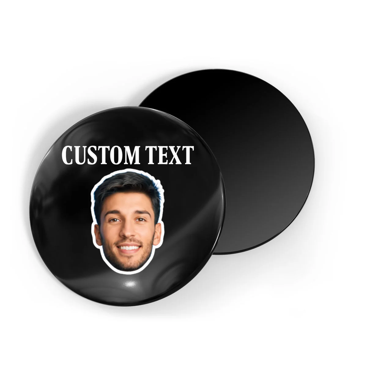 Custom Face Magnet - Personalized Photo Gift with Your Face - Front