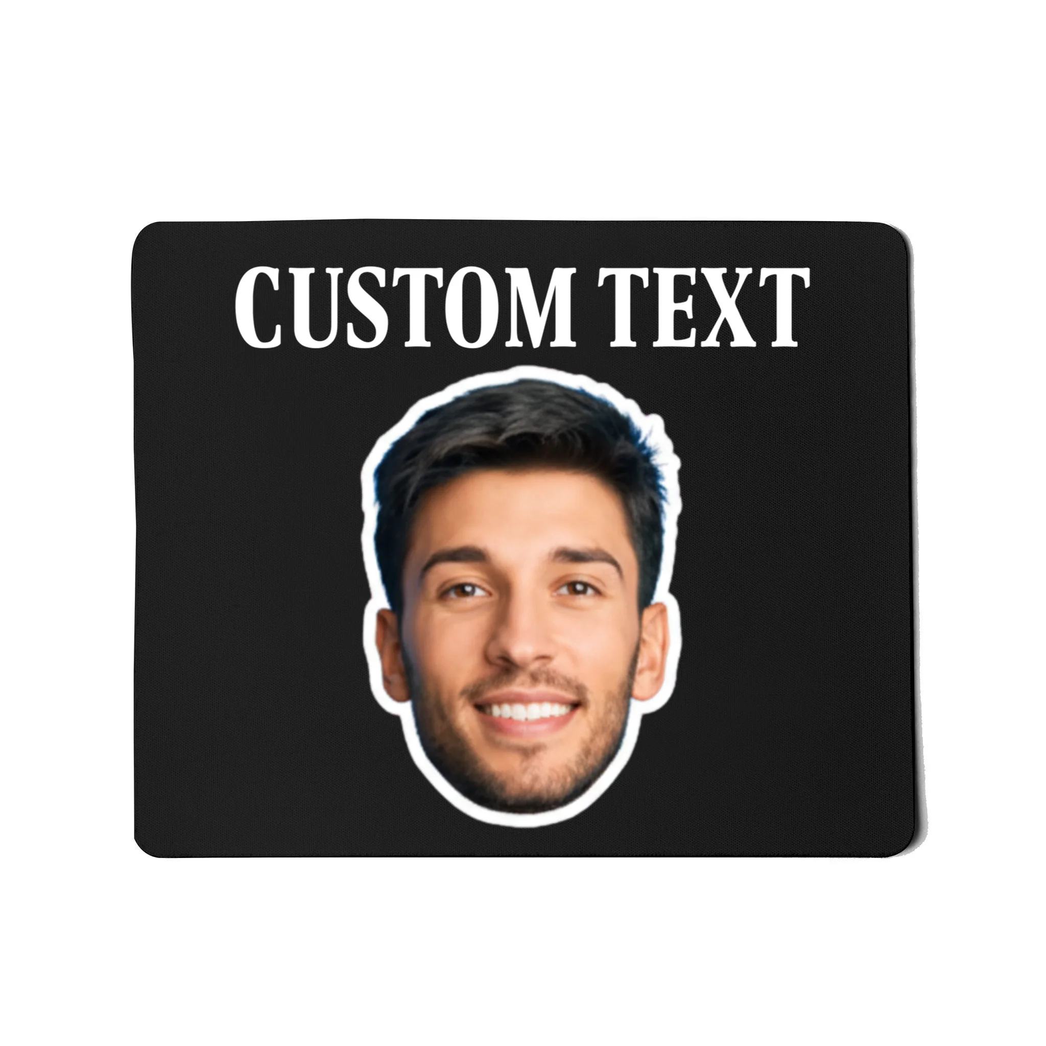 Custom Face Mouse Pad - Personalized Photo Gift with Your Face - Front