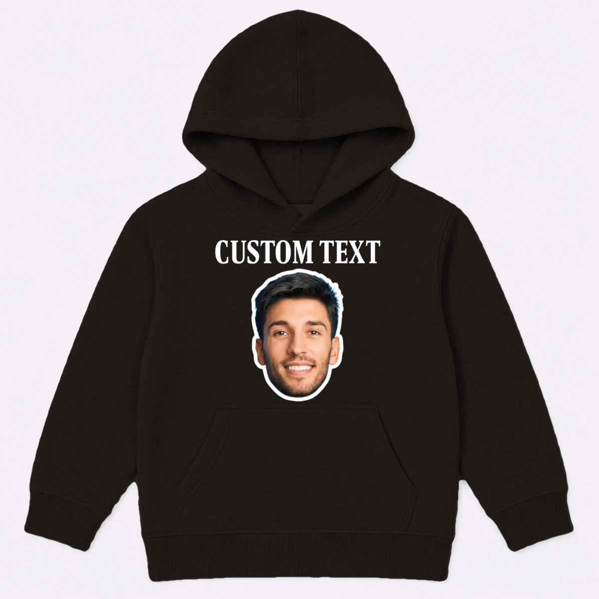 Custom Face Kids Hoodie - Personalized Photo Gift with Your Face - Front