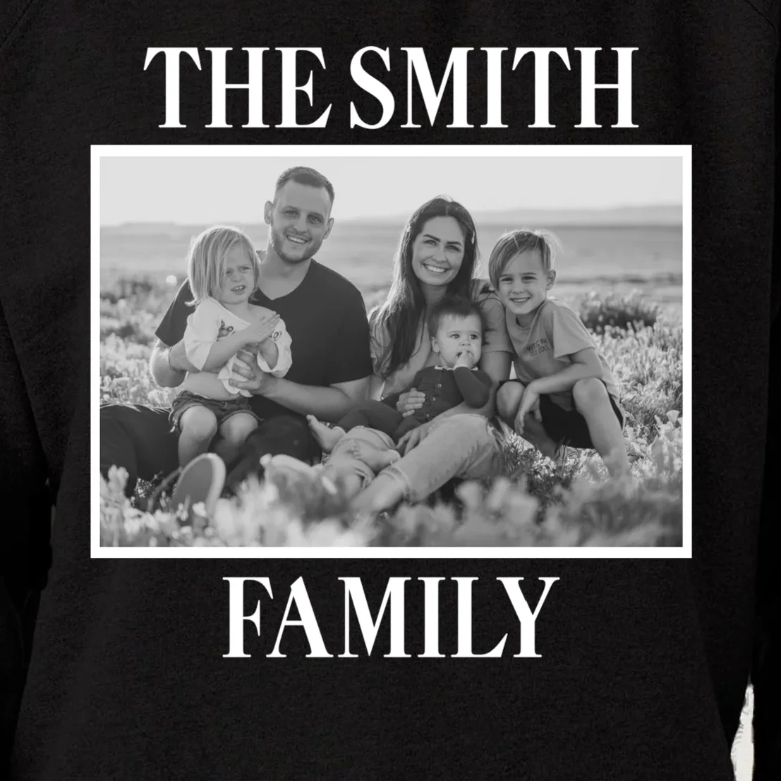Custom Family Portrait - Personalized Family Photo for Cherished Memories Women's Sweatshirt - Front - Close-up