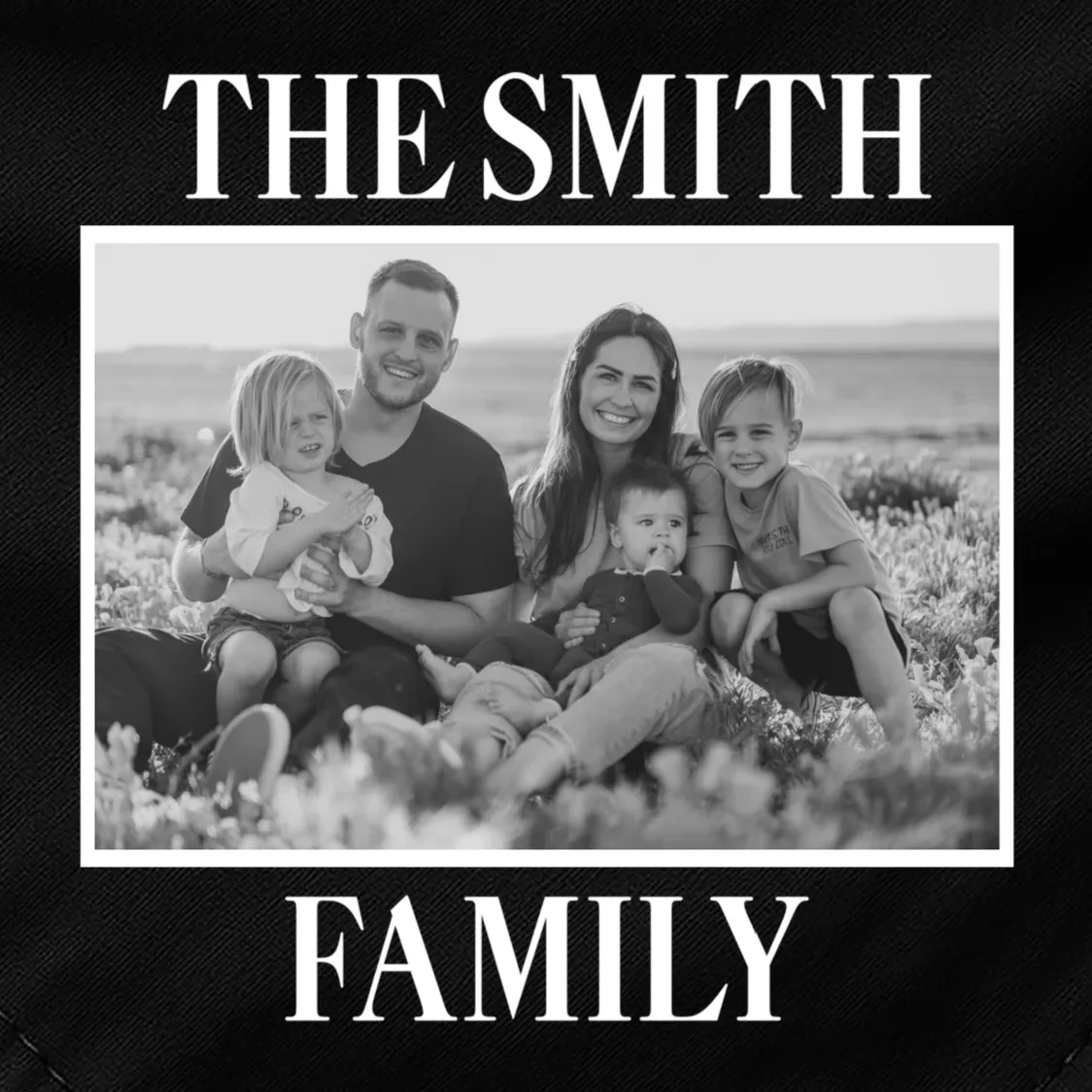 Custom Family Portrait - Personalized Family Photo for Cherished Memories Dog Bandana - Front - Close-up