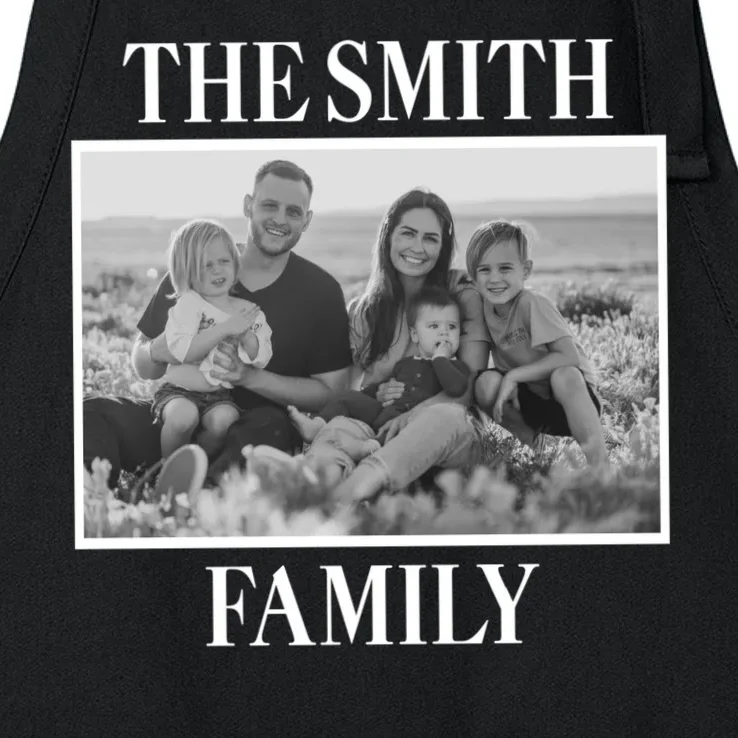 Custom Family Portrait - Personalized Family Photo for Cherished Memories Apron - Front - Close-up