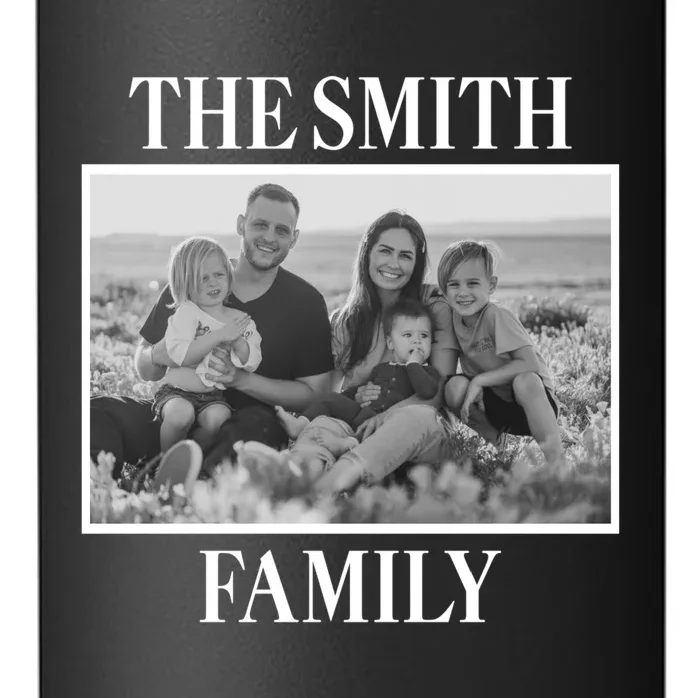 Custom Family Portrait - Personalized Family Photo for Cherished Memories 24oz Water Bottle - Front - Close-up