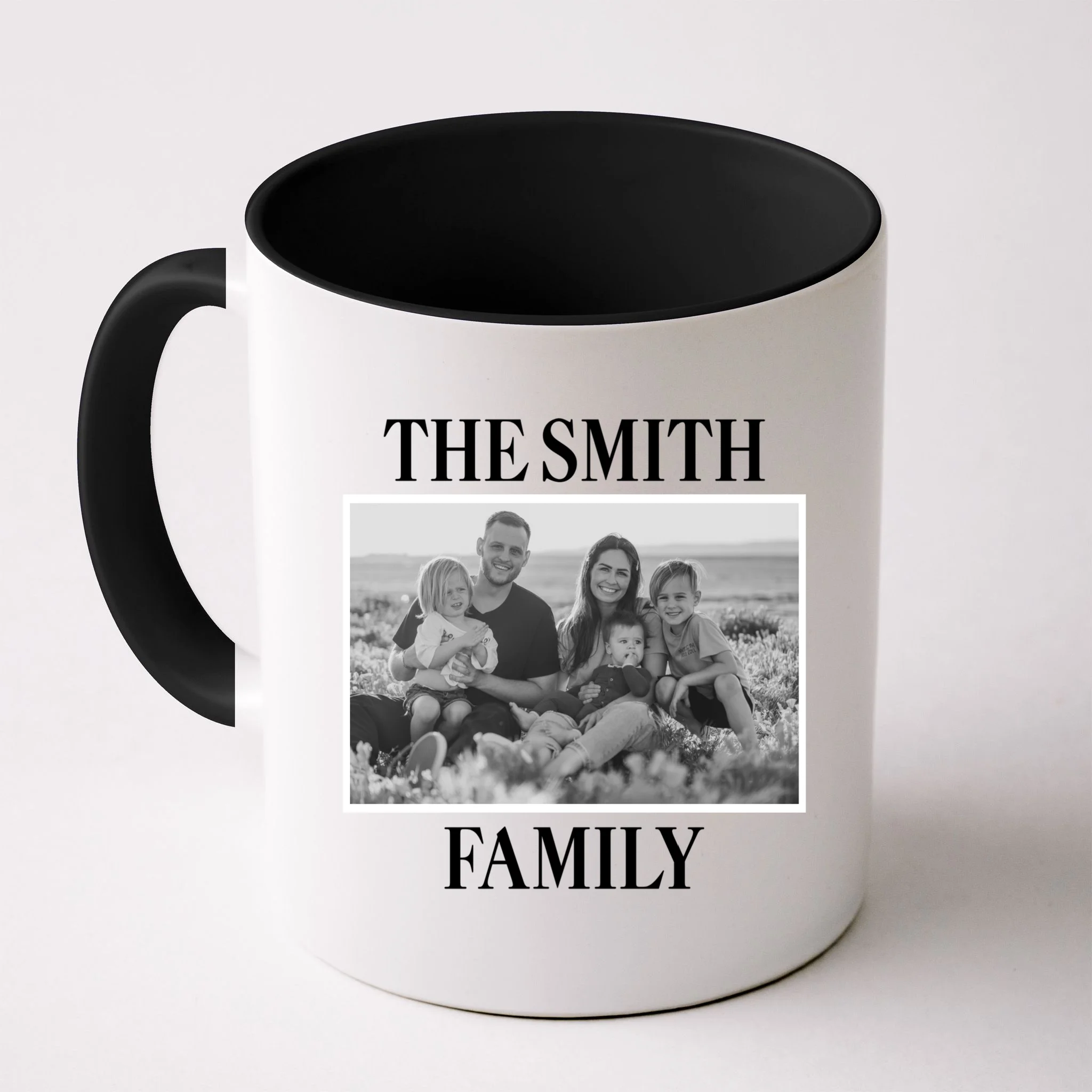 Custom Family Portrait - Personalized Family Photo for Cherished Memories Mug Front