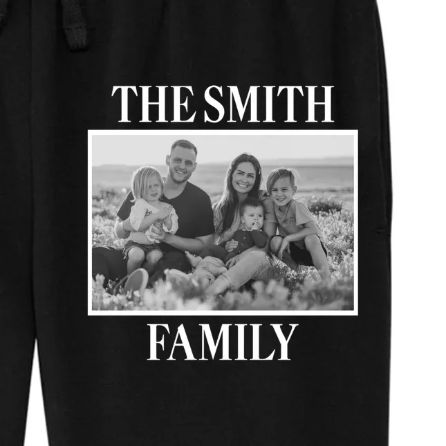 Custom Family Portrait - Personalized Family Photo for Cherished Memories Women's Fleece Sweatpants - Front - Close-up