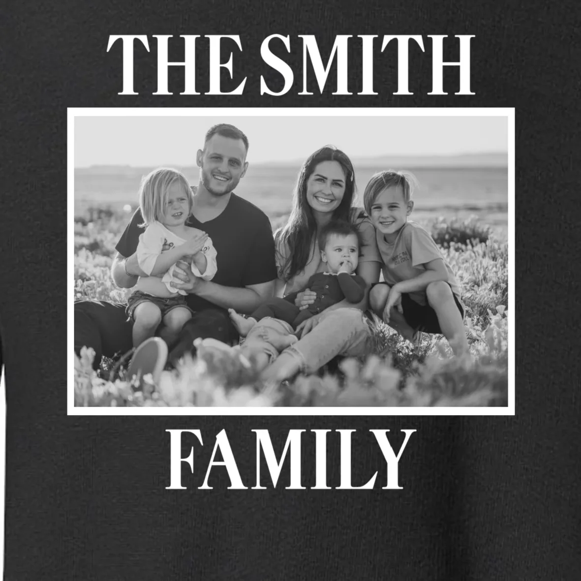 Custom Family Portrait - Personalized Family Photo for Cherished Memories Toddler Sweatshirt - Front - Close-up