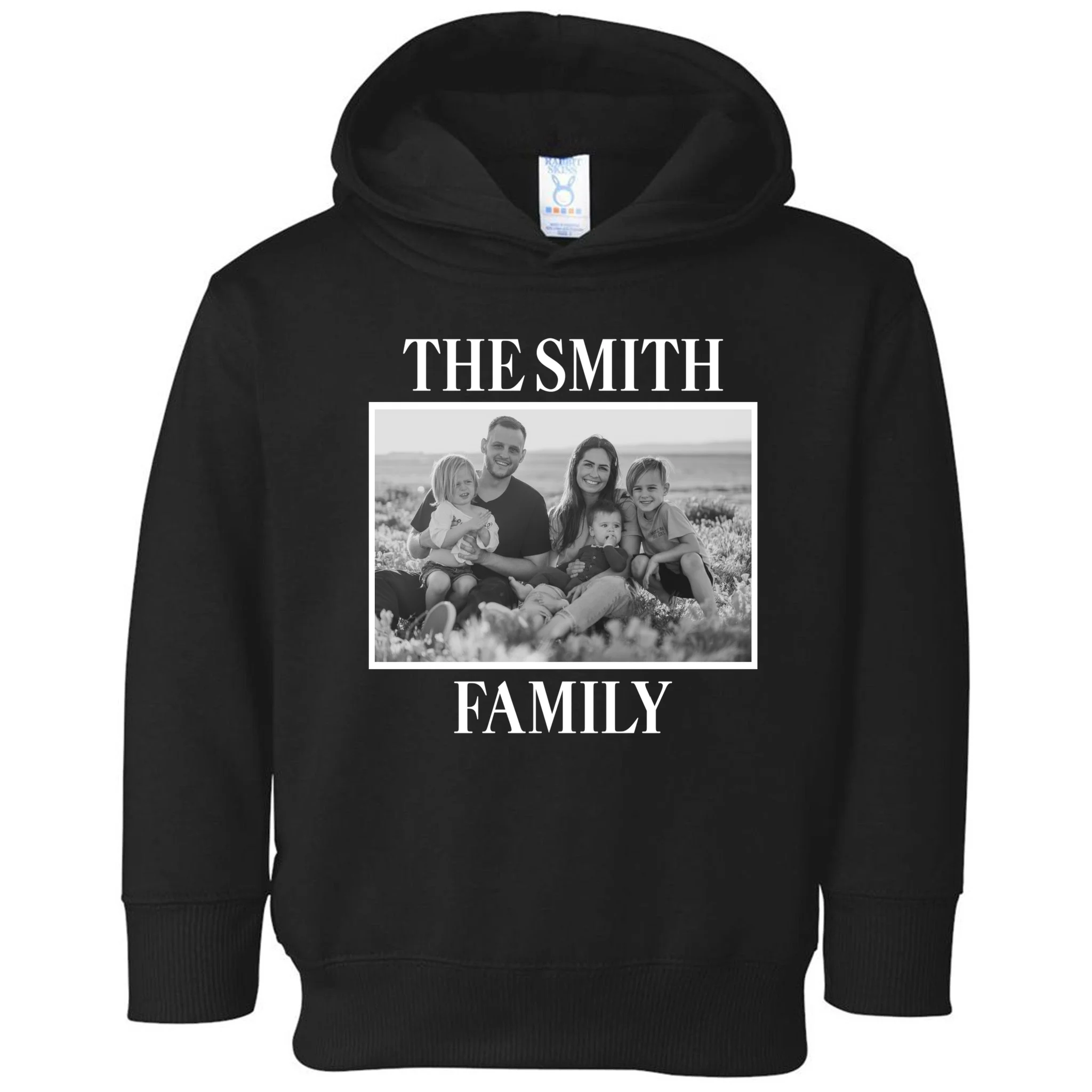Custom Family Portrait - Personalized Family Photo for Cherished Memories Toddler Hoodie - Front