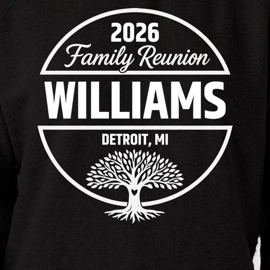 Custom Family Reunion Family Tree Women's Sweatshirt - Front - Close-up