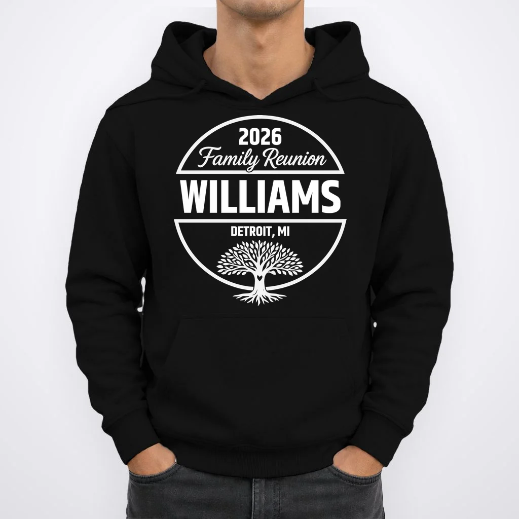 Custom Family Reunion Family Tree Hoodie - Front 1