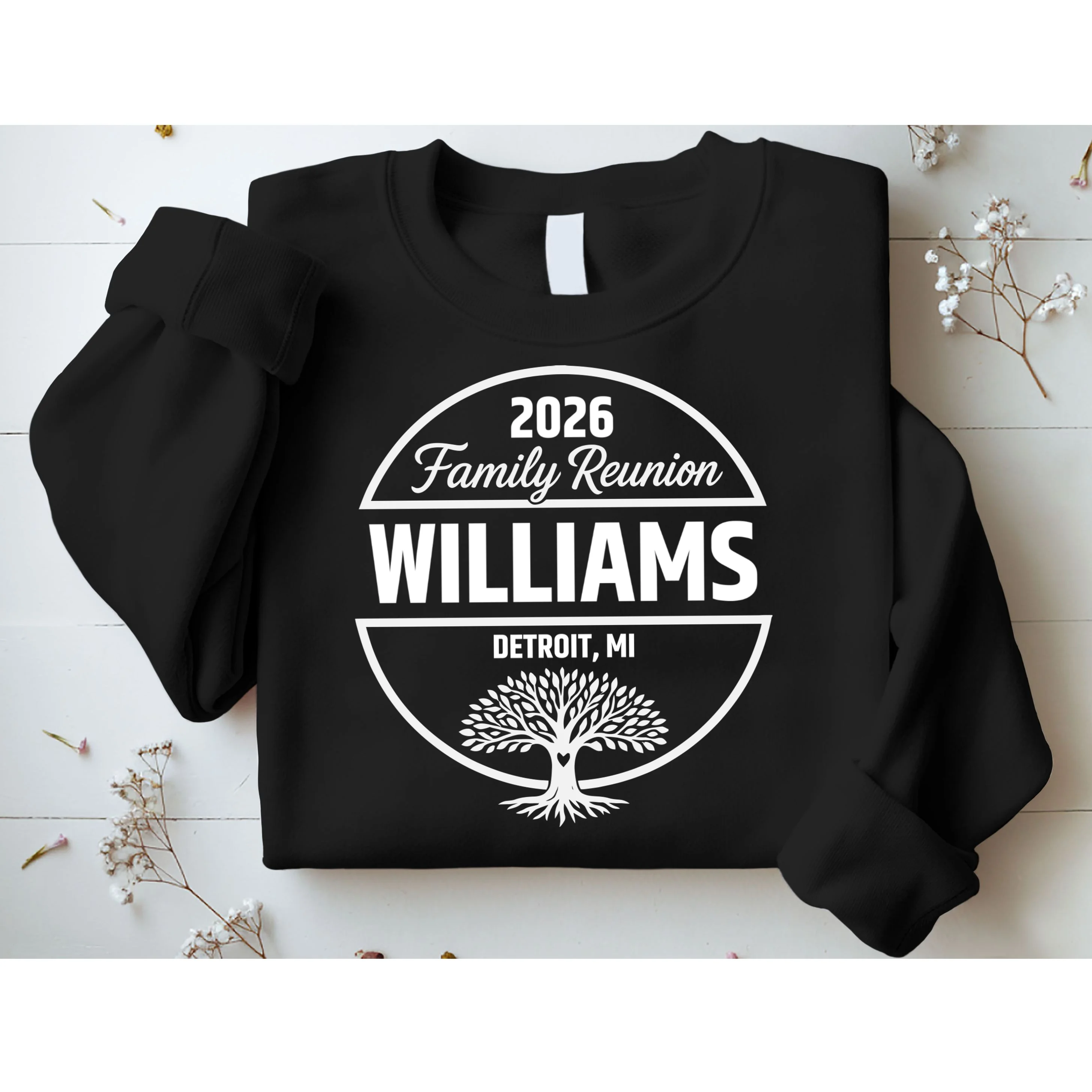 Custom Family Reunion Family Tree Sweatshirt - Front 1