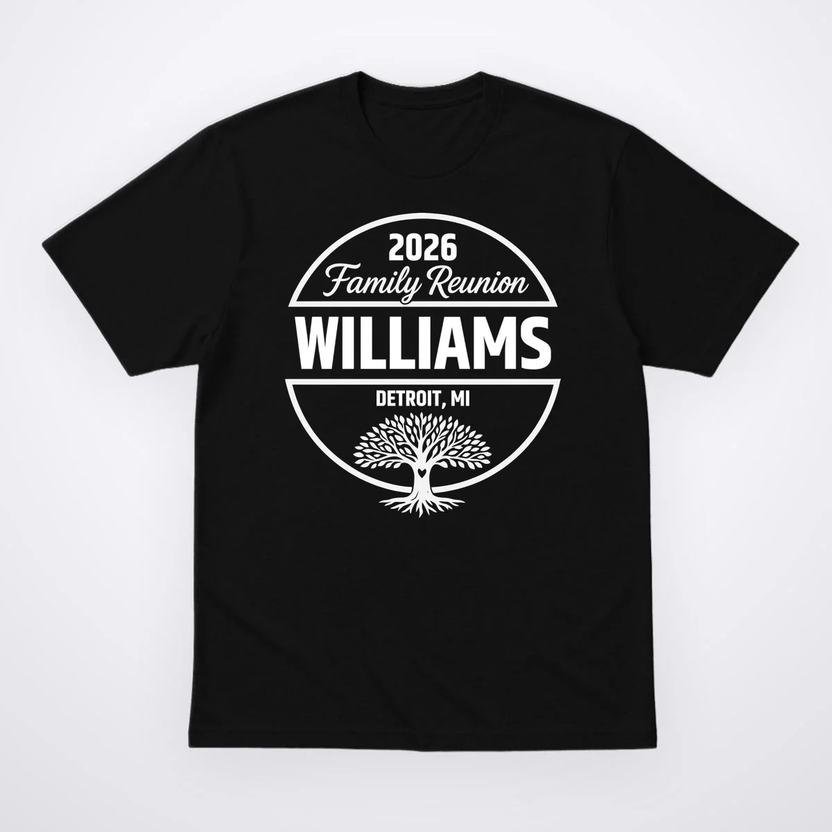 Custom Family Reunion Family Tree T-Shirt - Front