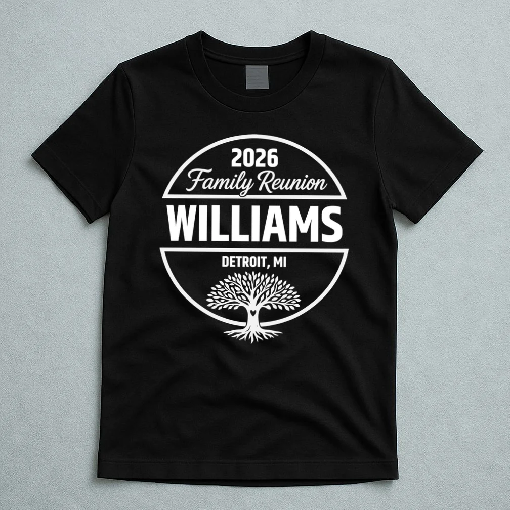 Custom Family Reunion Family Tree T-Shirt - Front 5