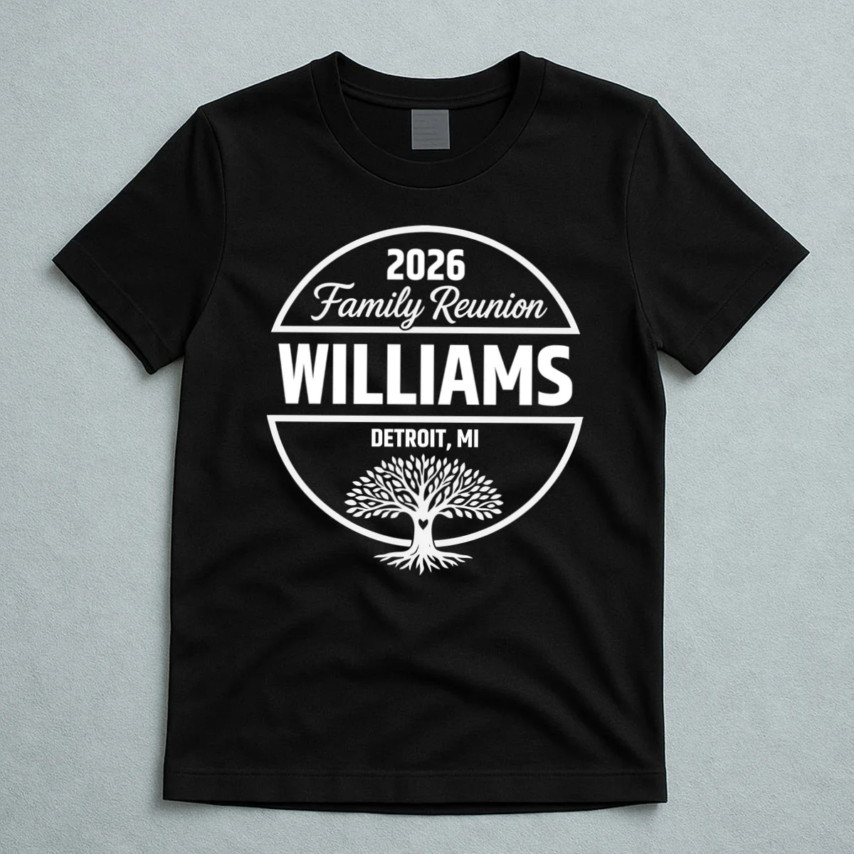 Custom Family Reunion Family Tree T-Shirt - Front 5