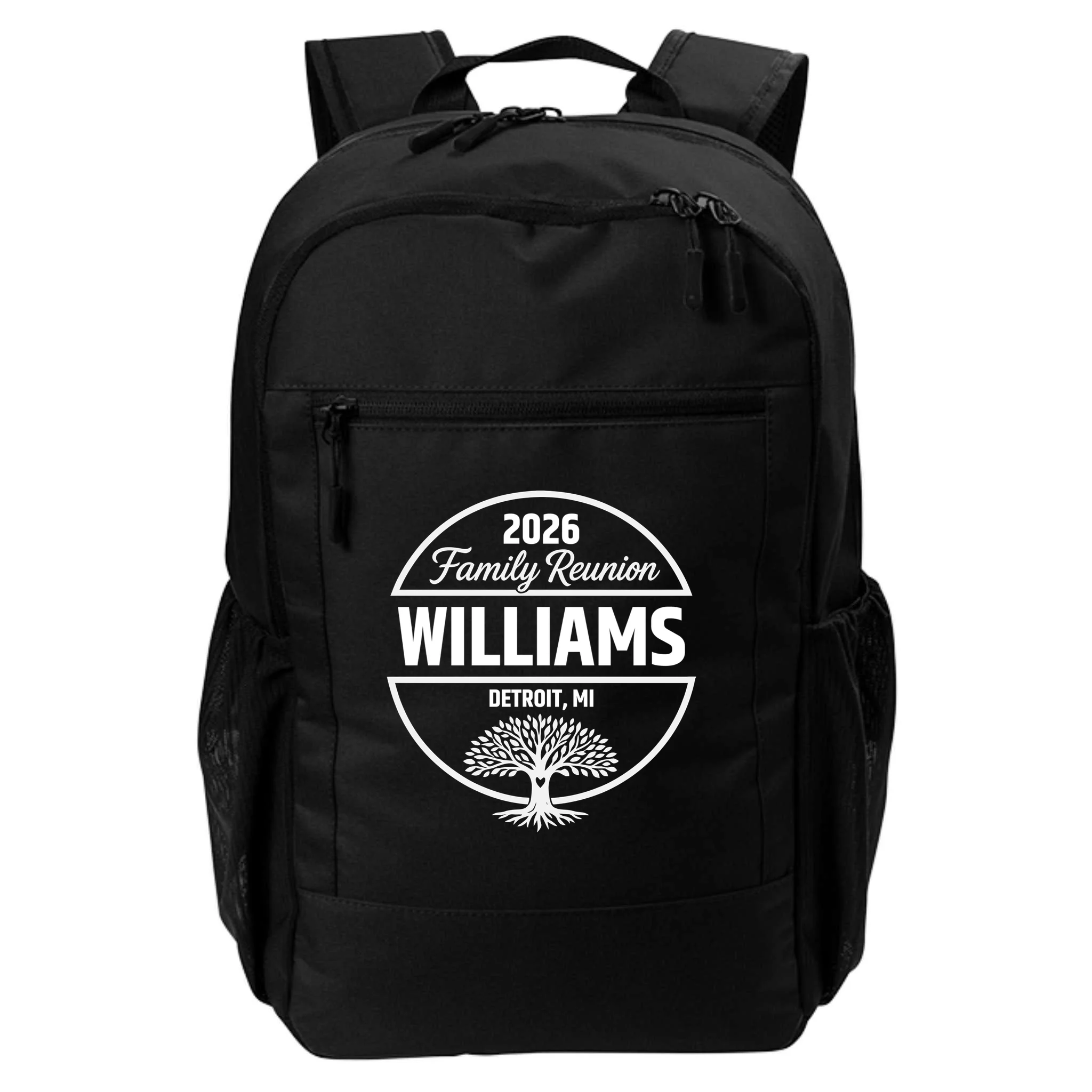 Custom Family Reunion Family Tree Backpack - Front