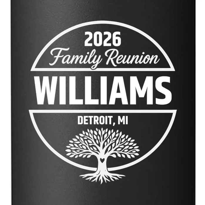 Custom Family Reunion Family Tree 24oz Water Bottle - Front - Close-up