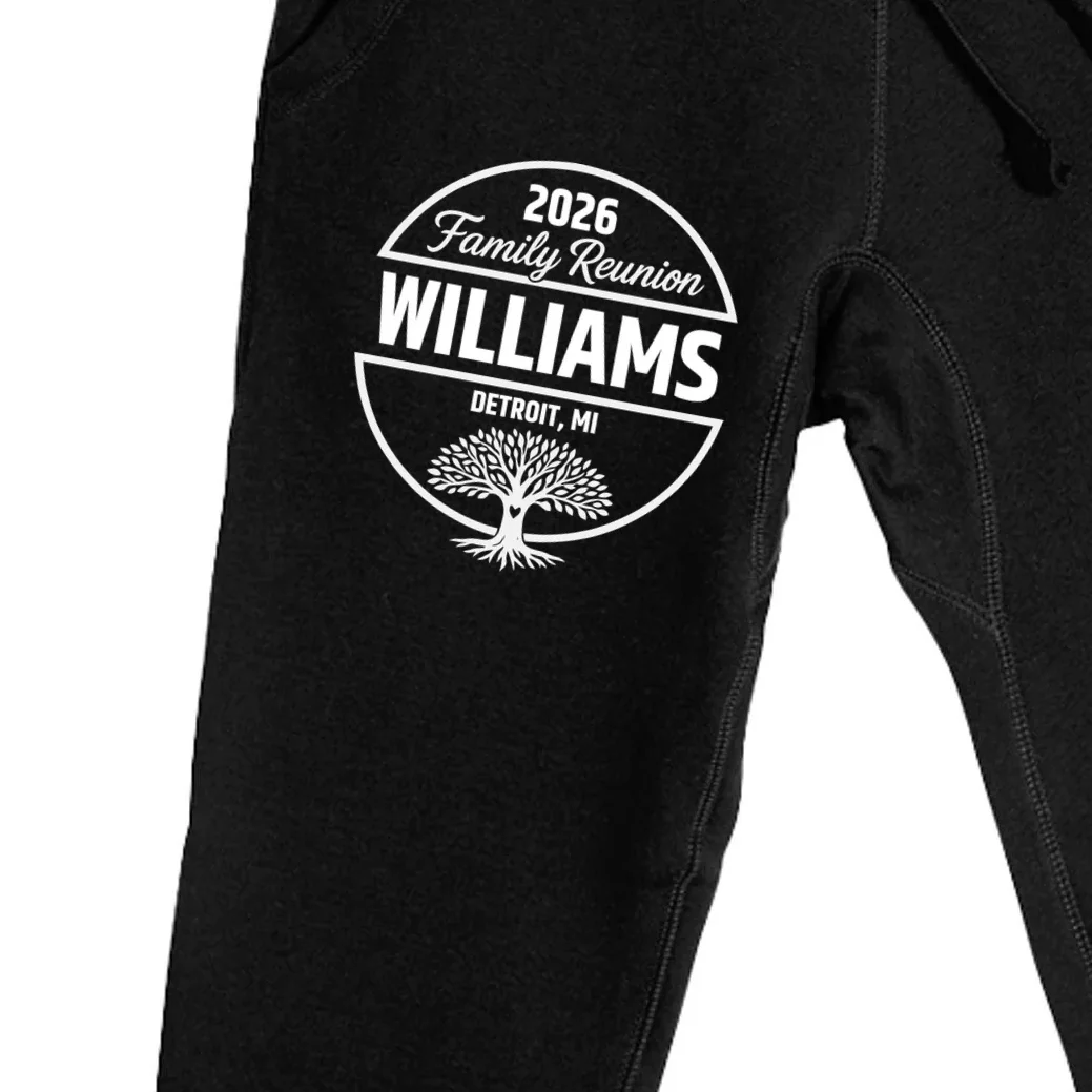 Custom Family Reunion Family Tree Men's Sweatpants - Front - Close-up