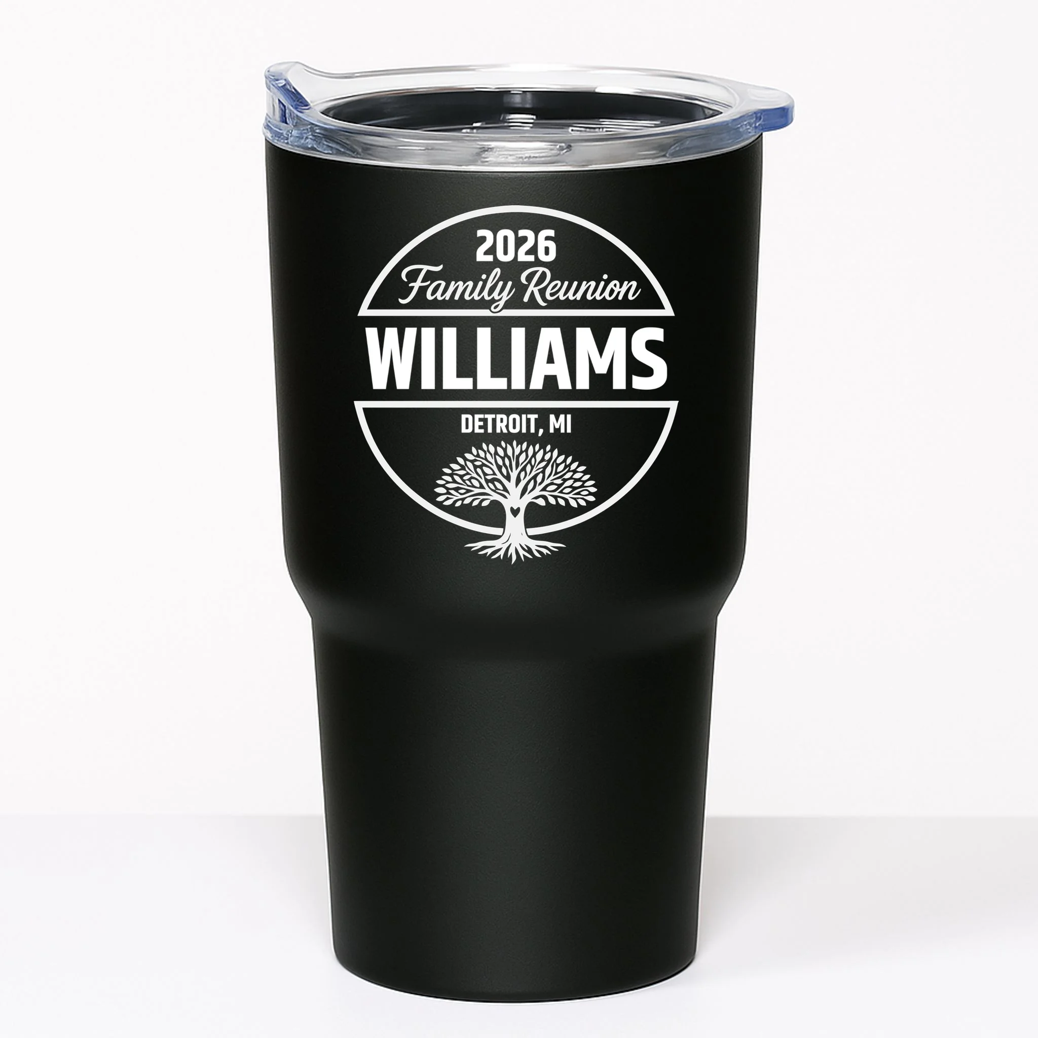 Custom Family Reunion Family Tree 20oz Tumbler - Front