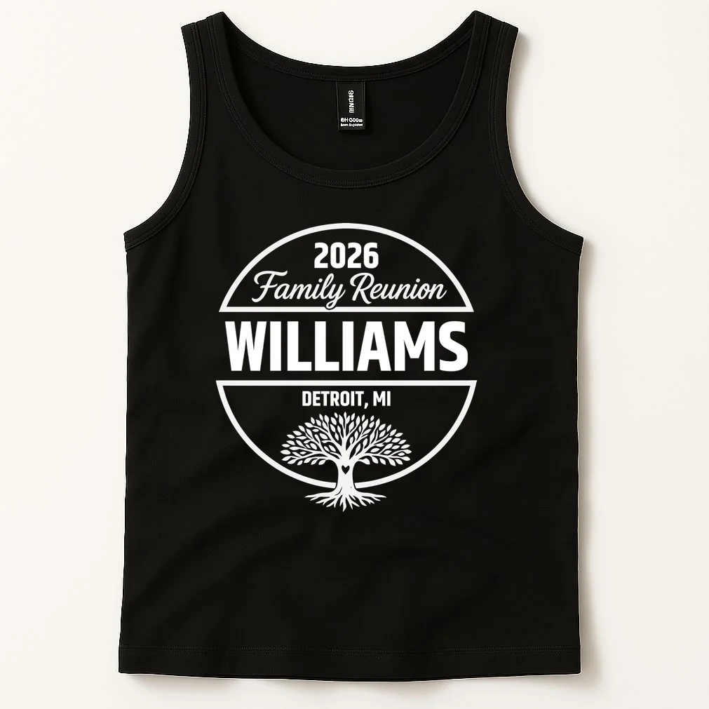 Custom Family Reunion Family Tree Tank Top - Front 1