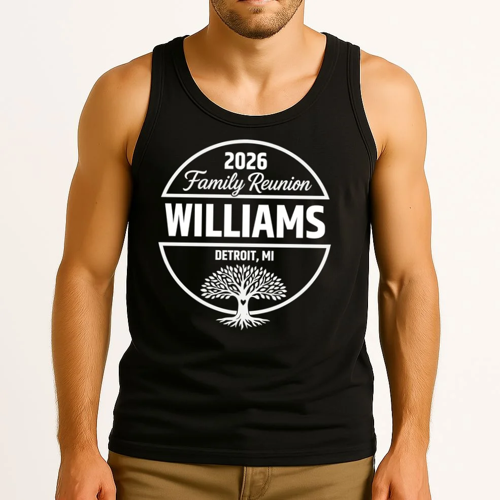 Custom Family Reunion Family Tree Tank Top - Front 2