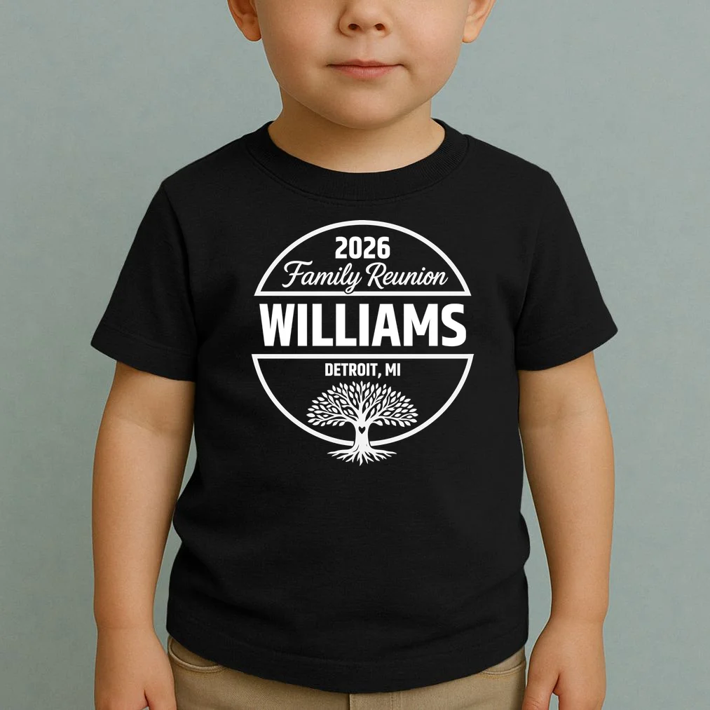 Custom Family Reunion Family Tree Toddler T-Shirt - Front 1