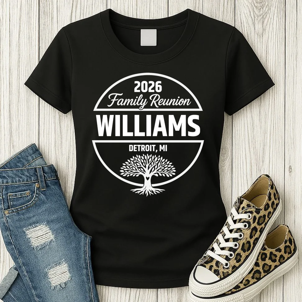 Custom Family Reunion Family Tree Women's T-Shirt - Front 2