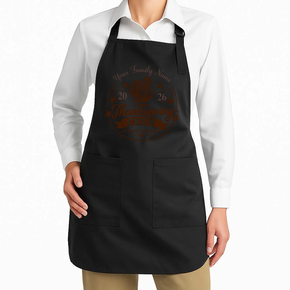 Custom Family Thanksgiving Apron - Front 1