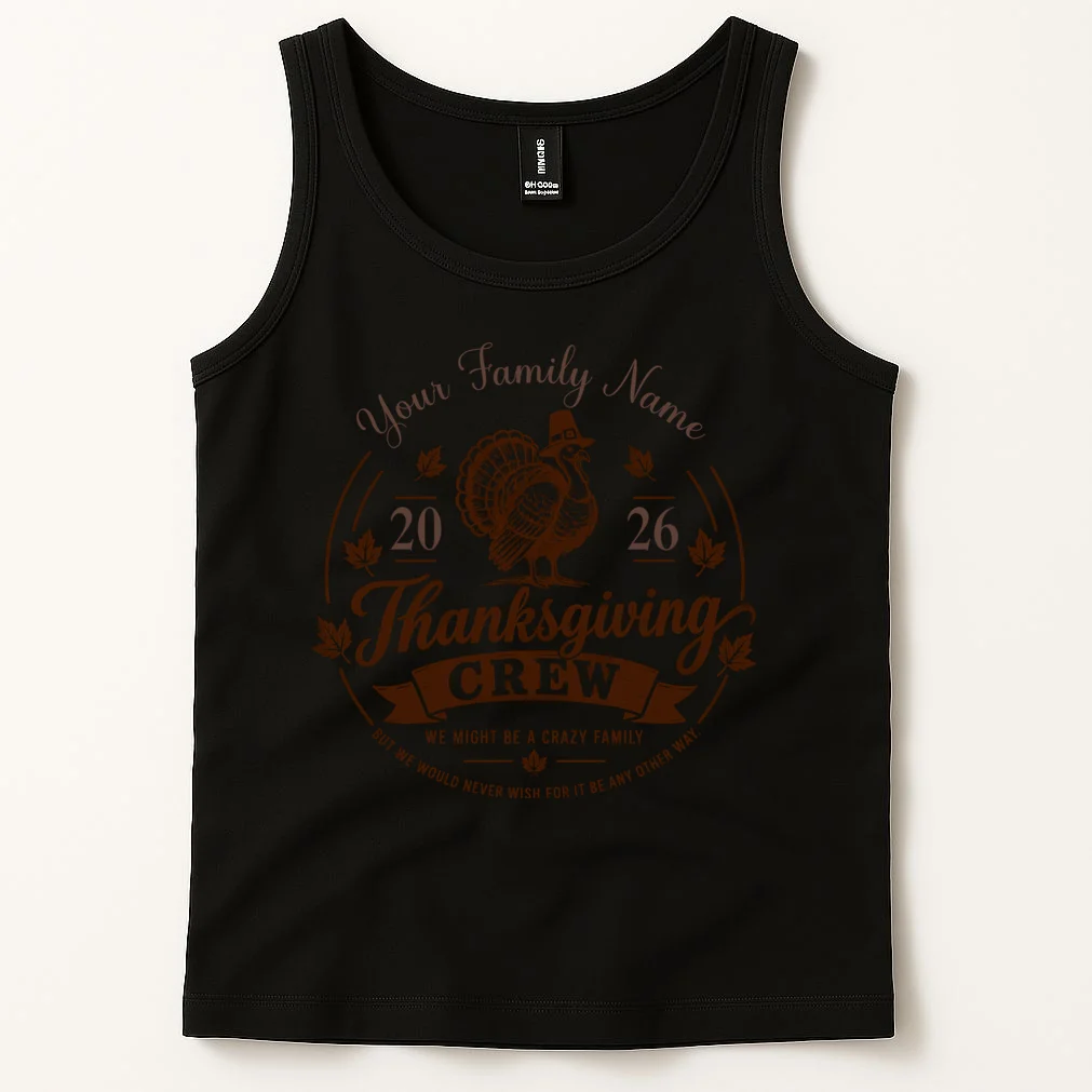 Custom Family Thanksgiving Men's Tank Top - Front 1