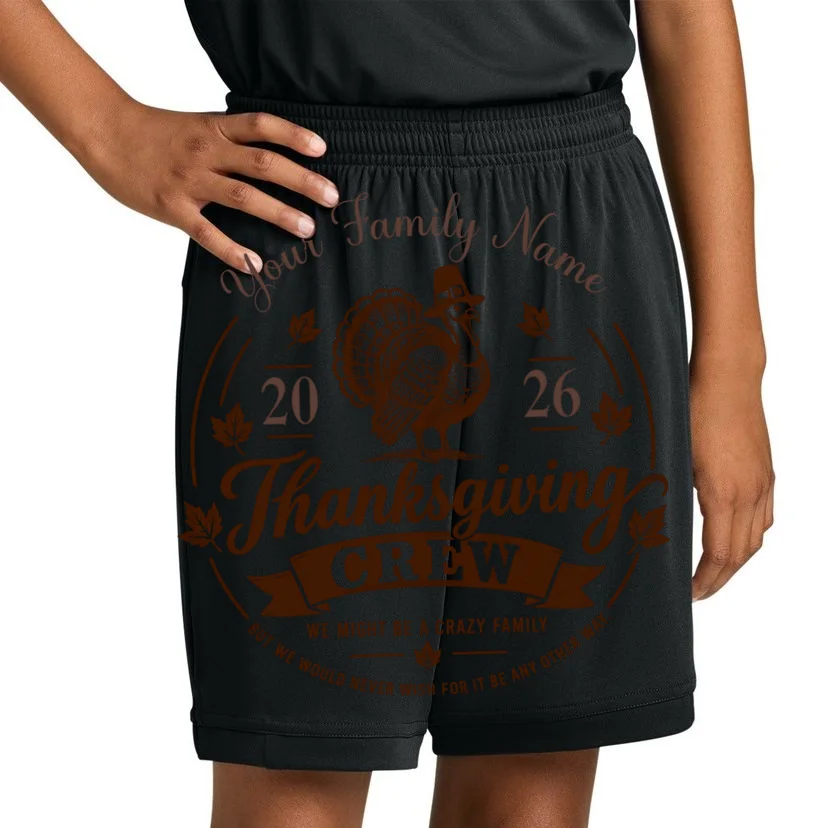Personalized Thanksgiving Shirt Custom Family Thanksgiving Turkey Day Shirt Kids Shorts - Front 1