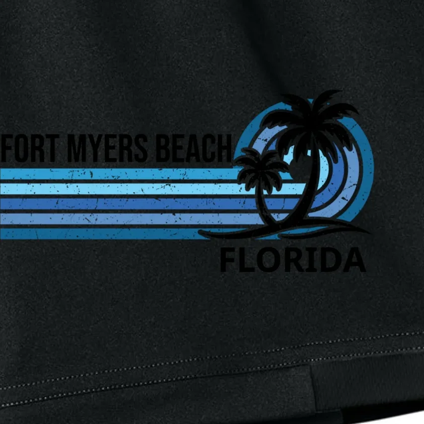 Custom Family Vacation Personalized Beach Gift Retro Kids Shorts - Front - Close-up