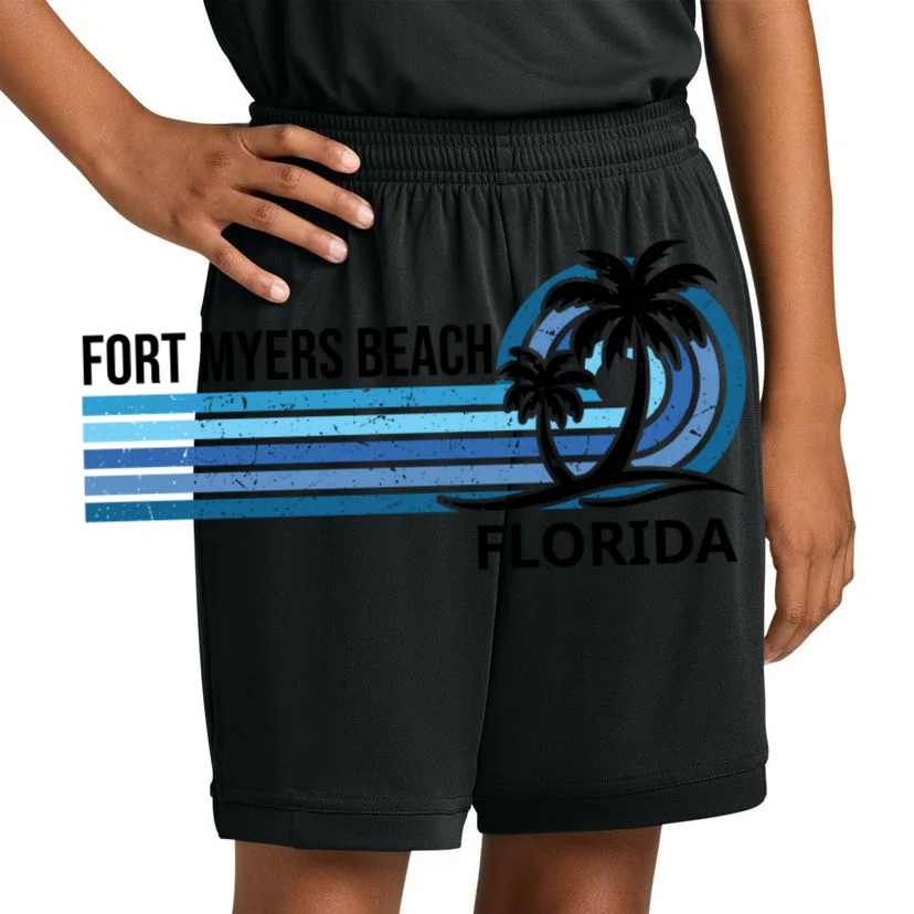Custom Family Vacation Personalized Beach Gift Retro Kids Shorts - Front 1