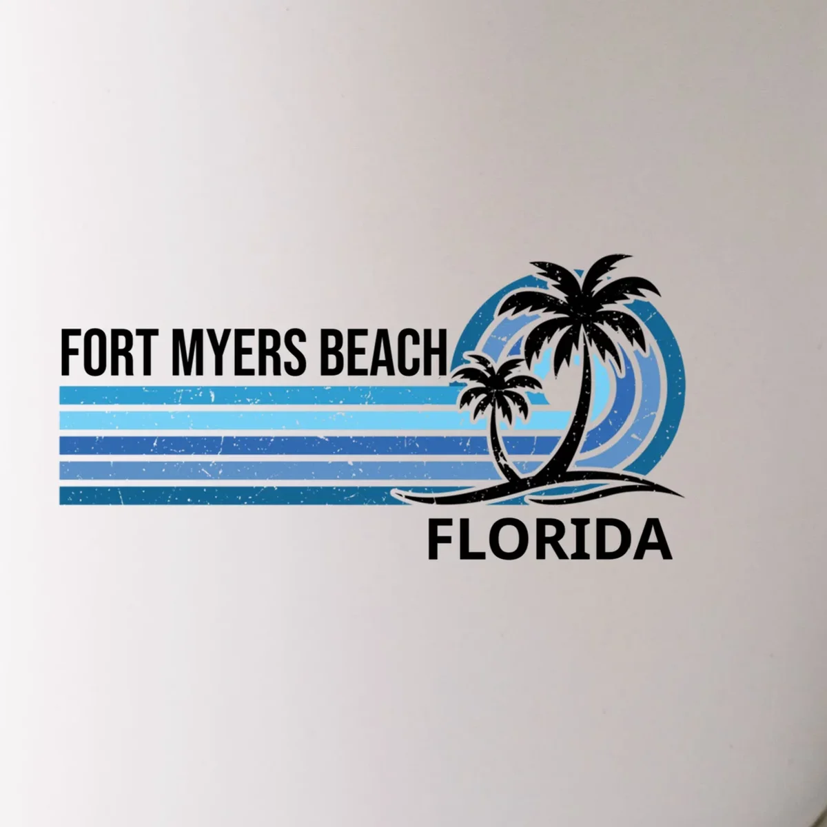 Custom Family Vacation Personalized Beach Gift Retro Mug - Front - Close-up