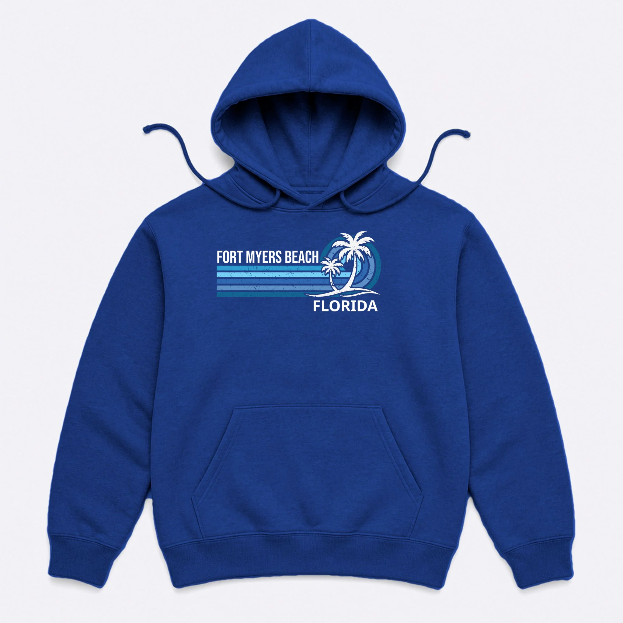 Custom Family Vacation Personalized Beach Gift Retro Men's Hoodie - Front