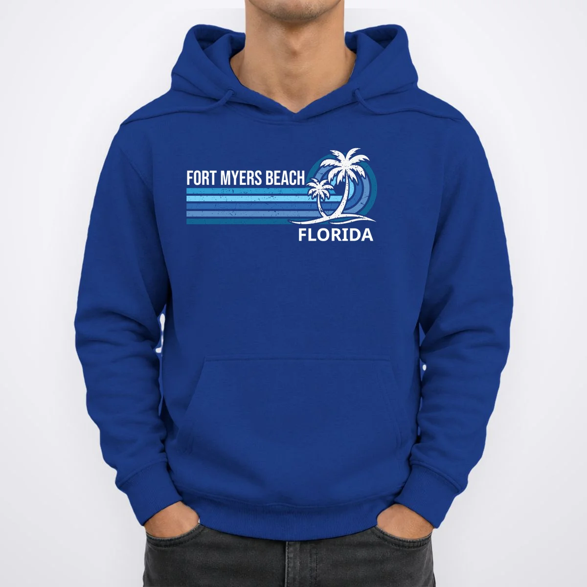 Custom Family Vacation Personalized Beach Gift Retro Hoodie - Front 1