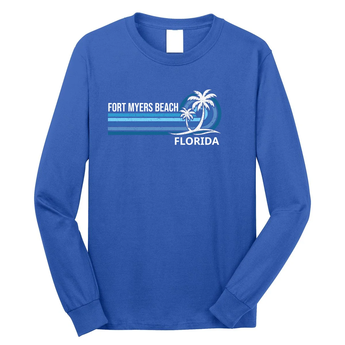 Custom Family Vacation Personalized Beach Gift Retro Long Sleeve Shirt - Front