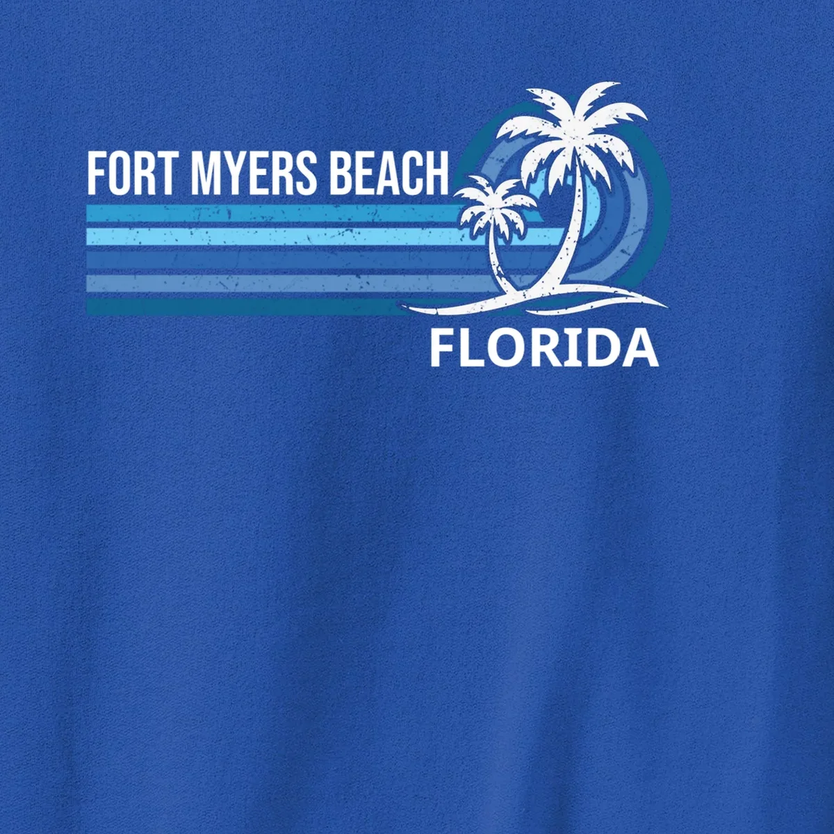 Custom Family Vacation Personalized Beach Gift Retro Men's Sweatshirt - Front - Close-up