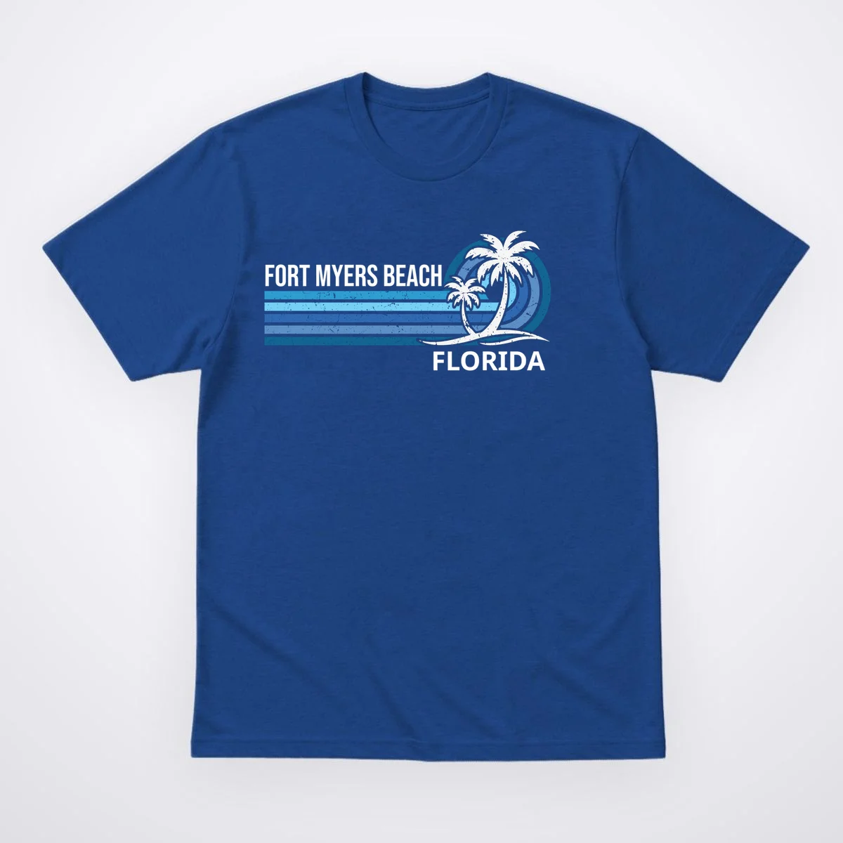 Custom Family Vacation Personalized Beach Gift Retro Men's T-Shirt - Front