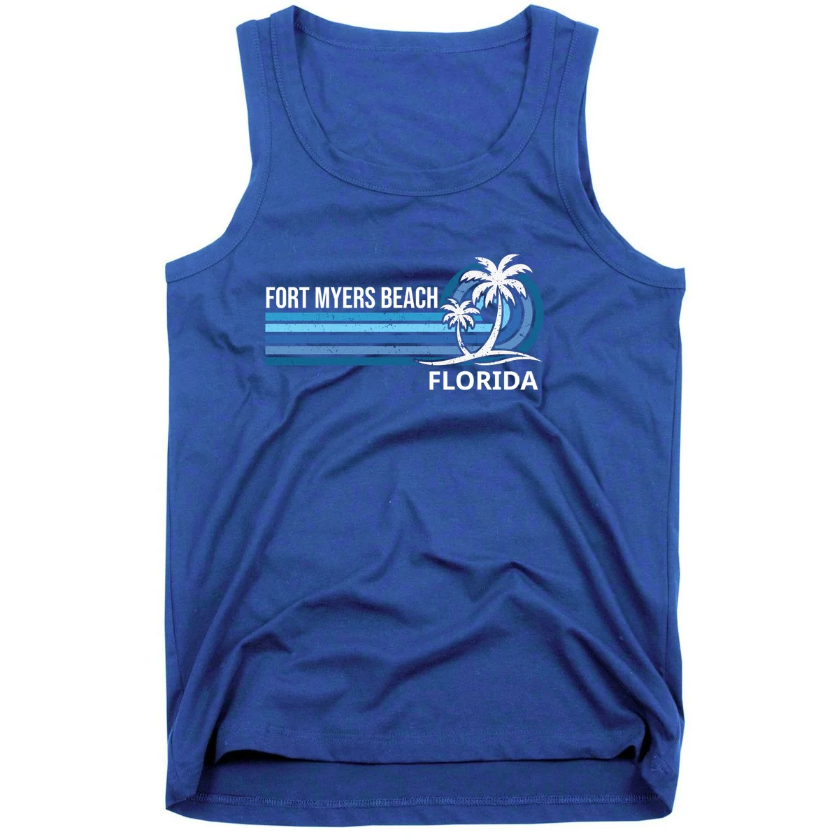 Custom Family Vacation Personalized Beach Gift Retro Tank Top - Front