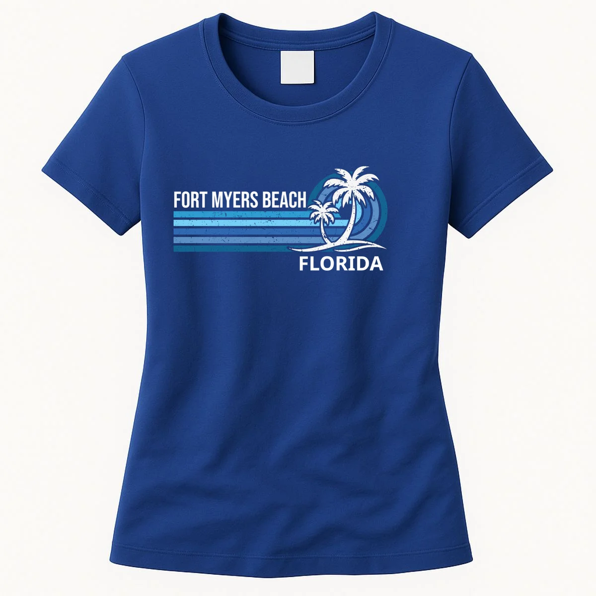Custom Family Vacation Personalized Beach Gift Retro Women's T-Shirt - Front