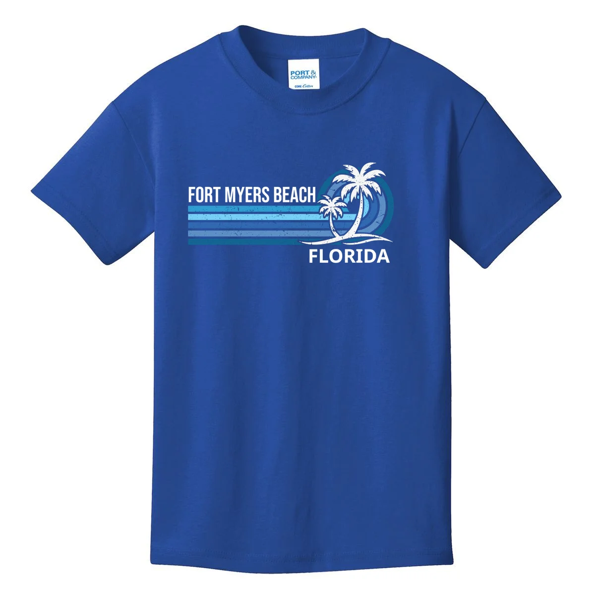 Custom Family Vacation Personalized Beach Gift Retro Kids T-Shirt - Front
