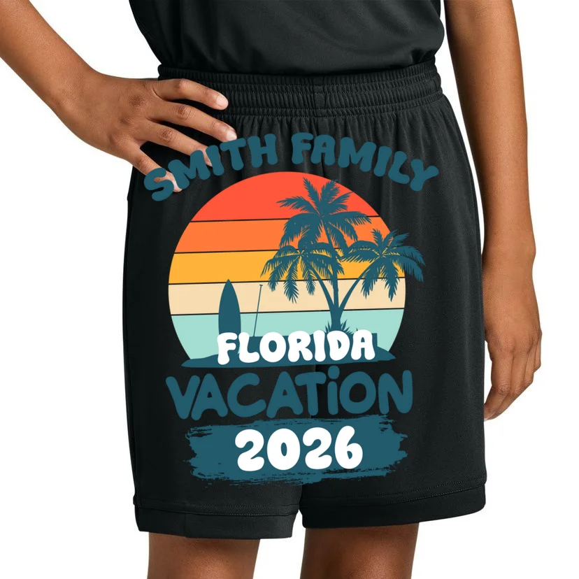 Custom Family Vacation Trip Personalized Kids Shorts - Front 1
