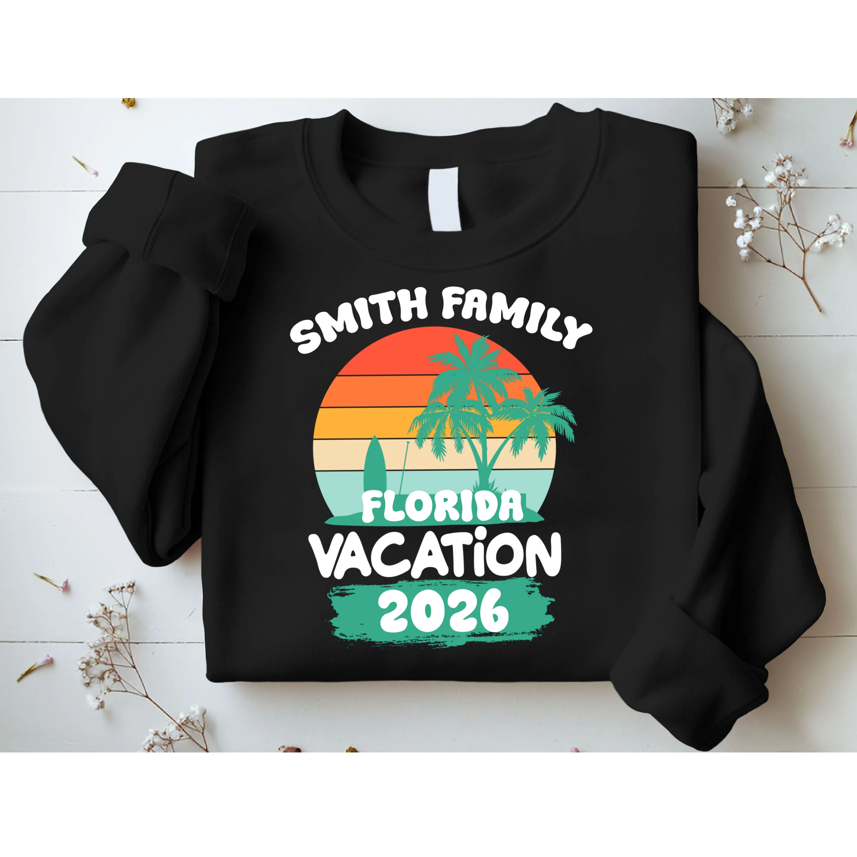 Custom Family Vacation Trip Personalized Sweatshirt - Front 1