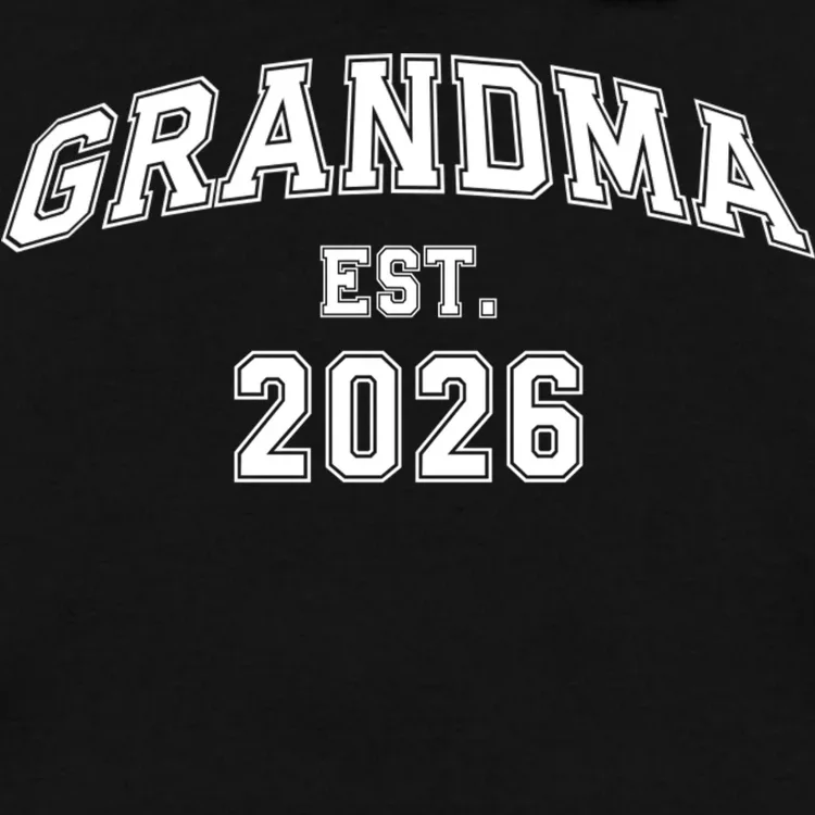Custom Grandma, Grandpa, Mom, Dad Est. 2026 Custom Text and YearMen's Hoodie - Front - Close-up
