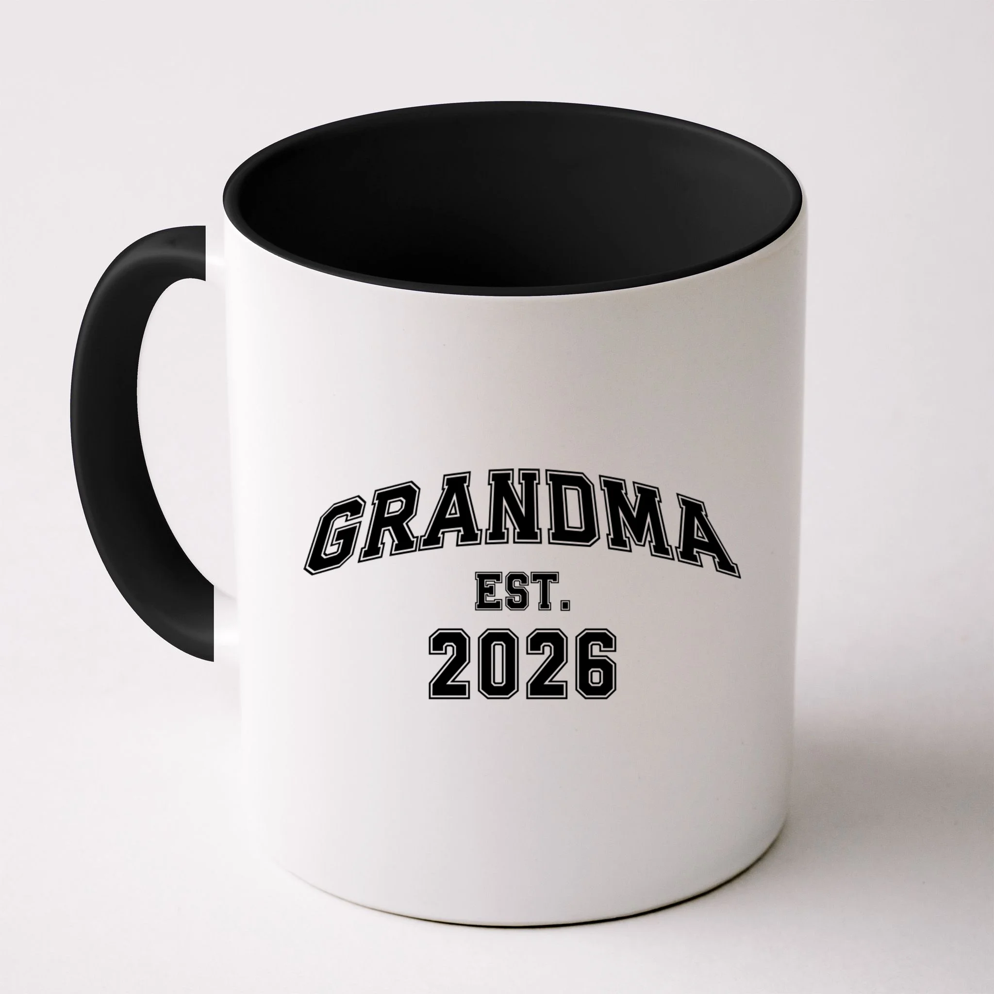 Custom Grandma, Grandpa, Mom, Dad Est. 2026 Custom Text and YearMug - Front