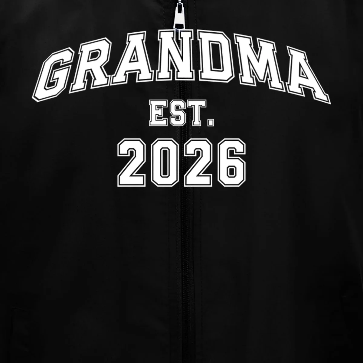Custom Grandma, Grandpa, Mom, Dad Est. 2026 Custom Text and YearMen's Vest - Front - Close-up