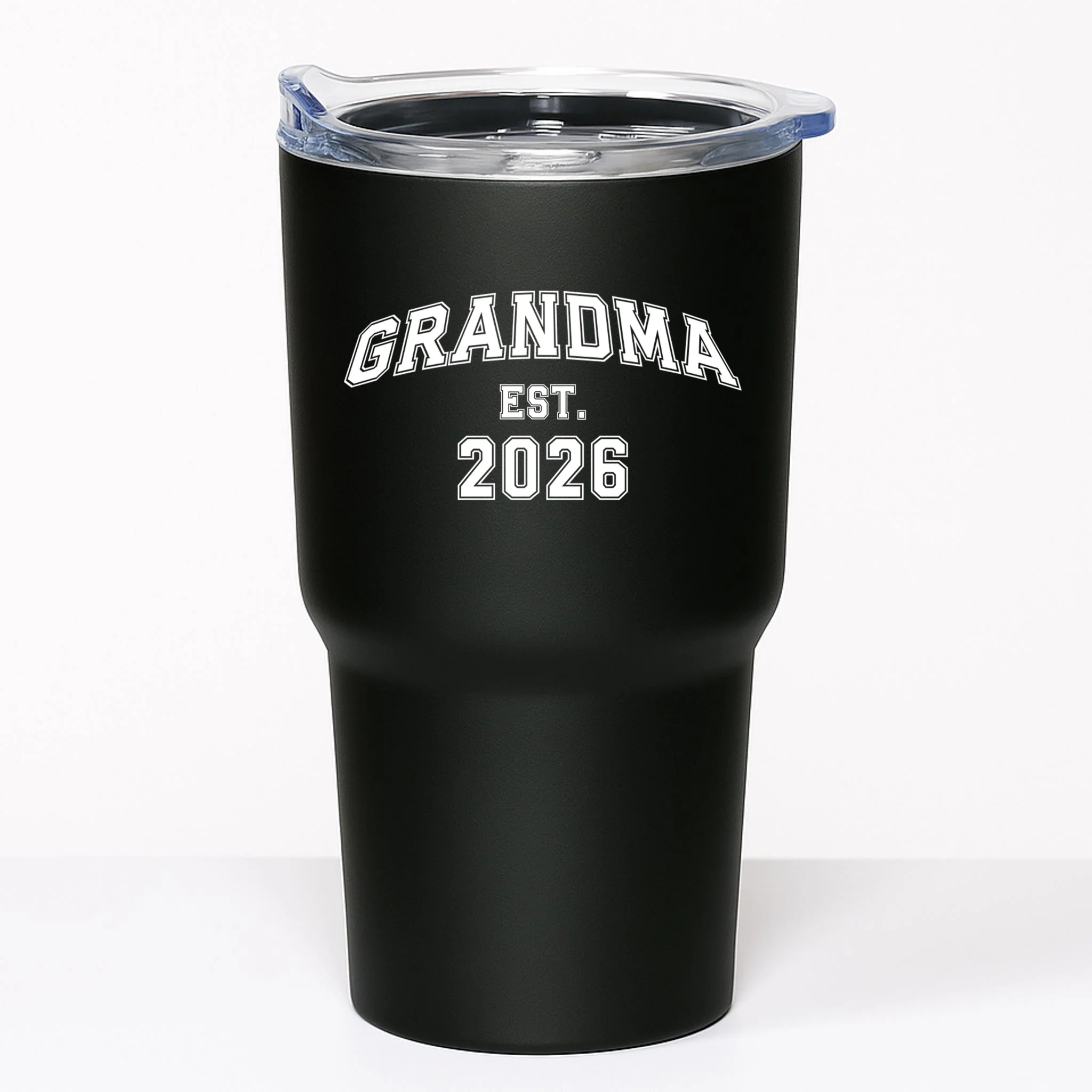 Custom Grandma, Grandpa, Mom, Dad Est. 2026 Custom Text and Year20oz Tumbler - Front
