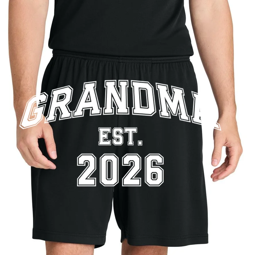 Custom Grandma, Grandpa, Mom, Dad Est. 2026 Custom Text and YearMen's Shorts - Front 1