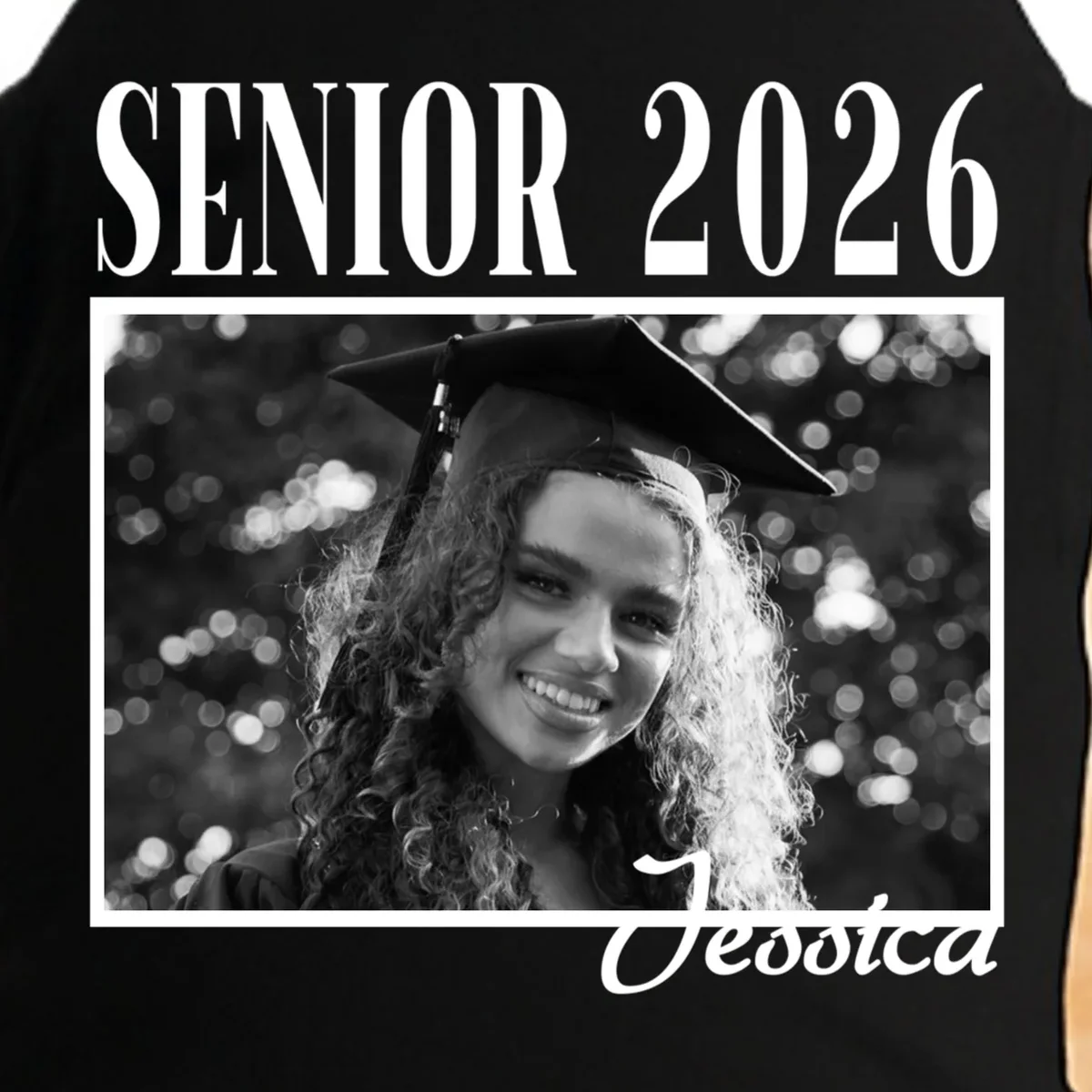 Custom graduation Personalized Graduate 2026 Doggie Tank - Front - Close-up