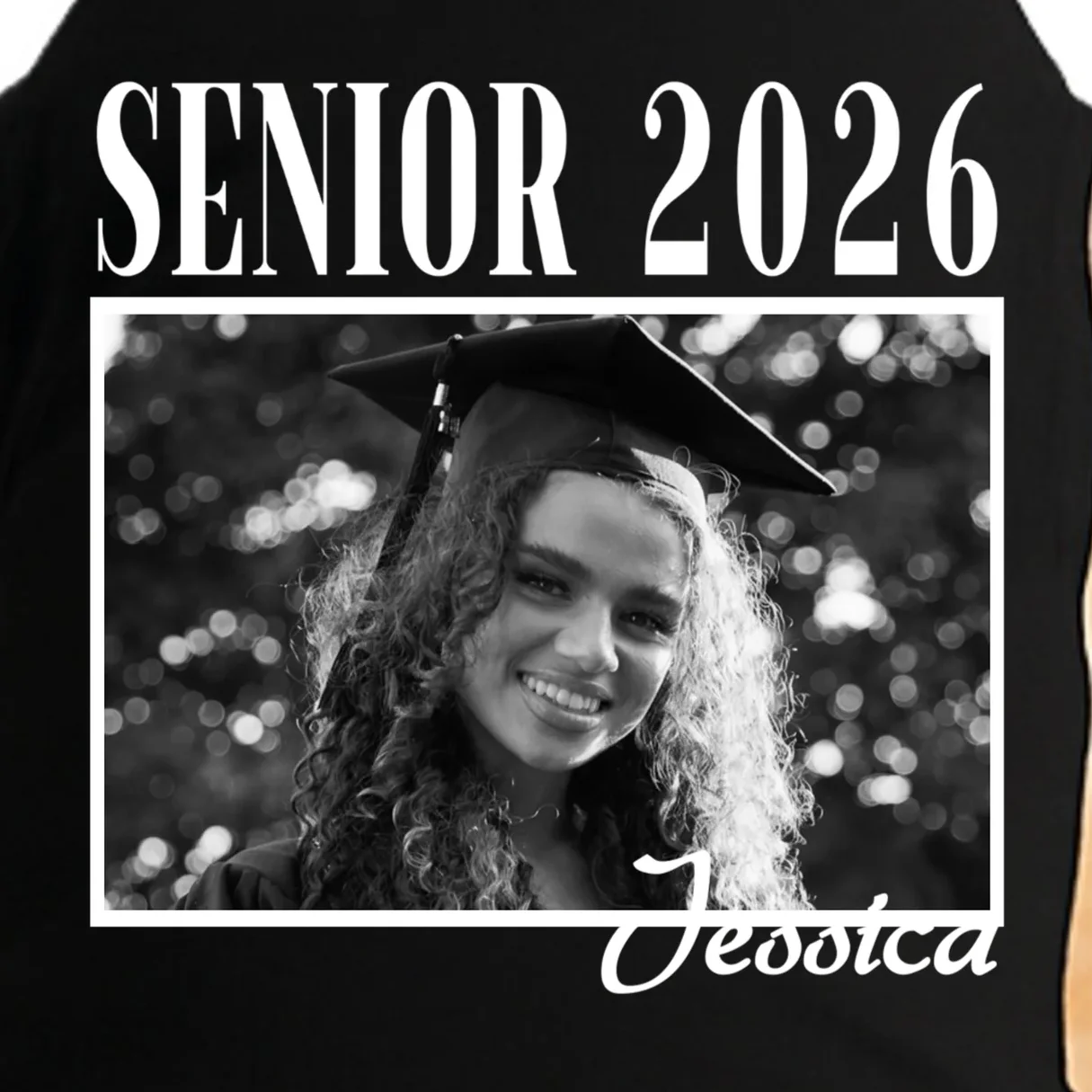 Custom graduation Personalized Graduate 2026 Doggie Tank - Front - Close-up