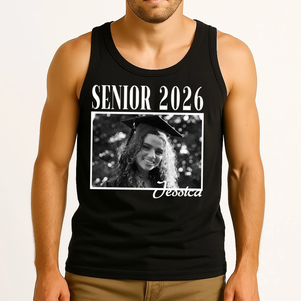 Custom graduation Personalized Graduate 2026 Tank Top - Front 2