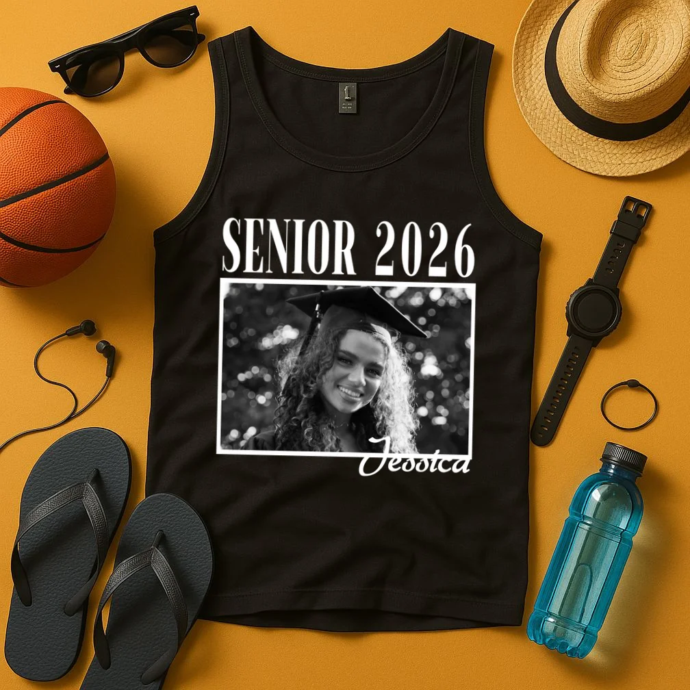 Custom graduation Personalized Graduate 2026 Tank Top - Front 3